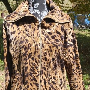 Mob Wife Animal Print Jacket